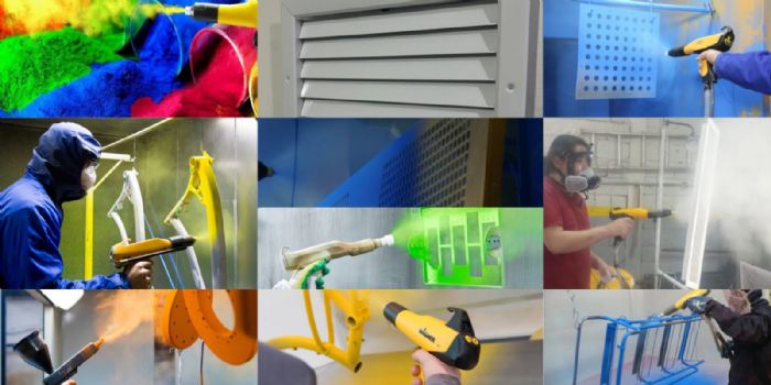 APLICACION DE PINTURA ELECTROSTATICA